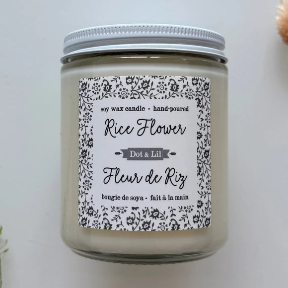 Dot et Lil - Bougie Fleur De Riz