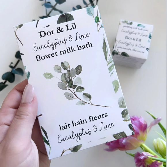 Dot et Lil - Sachet Lait De Bain Eucalyptus Et Lime
