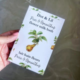 Dot et Lil - Sachet Lait De Bain Poire et Osmanthus