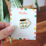 Elaillce - Épinglette Tasse Montreal - Support