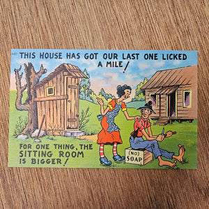 Ephemera - Carte Postale Vintage - This House Has Got Our Last One Licked A Mile