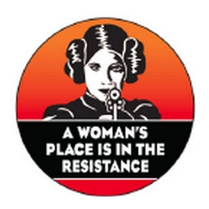 Ephemera Macaron A Woman's Place Is In The Resistance Button