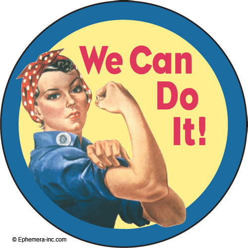 Ephemera Macaron We Can Do It Rosie The Riveter Button
