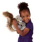 Folkmanis Marionette Ecureuil Gris Gray Squirrel Puppet Avec Enfant