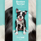 Fresh Paper Cut Carte Boston Terrier