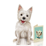 Fresh Paper Cut Westie Card Carte