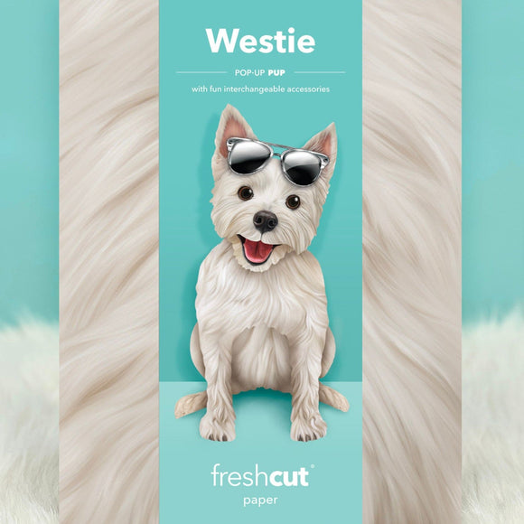Fresh Paper Cut Westie Card Carte
