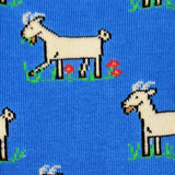 Friday Socks - Bas Dépareillés Caritatifs Chèvres Homme Mens Goats TDG Mismatch Socks - MTDG0001 - Détail Broutent