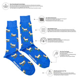 Friday Socks - Bas Dépareillés Caritatifs Chèvres Homme Mens Goats TDG Mismatch Socks - MTDG0001 - Specs