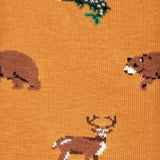 Friday Socks - Bas Dépareillés Caritatifs Faune Canadienne Homme Mens Wildlife TDG Mismatch Socks - MTDG0007 - Détail Chevreuil