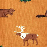 Friday Socks - Bas Dépareillés Caritatifs Faune Canadienne Homme Mens Wildlife TDG Mismatch Socks - MTDG0007 - Détail Orignal