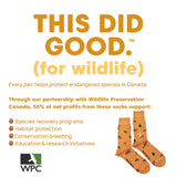 Friday Socks - Bas Dépareillés Caritatifs Faune Canadienne Homme Mens Wildlife TDG Mismatch Socks - MTDG0007 - Mission