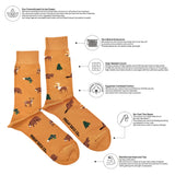 Friday Socks - Bas Dépareillés Caritatifs Faune Canadienne Homme Mens Wildlife TDG Mismatch Socks - MTDG0007 - Specs