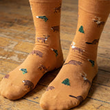 Friday Socks - Bas Dépareillés Caritatifs Faune Canadienne Homme Mens Wildlife TDG Mismatch Socks - MTDG0007 - Sur Pieds