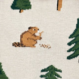 Friday Socks - Bas dépareillés Ours Et Arbres Homme Bear In Hat And Trees Mismatch Socks - MC00299 - Détail Castor