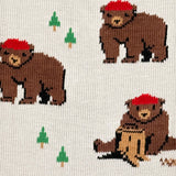 Friday Socks - Bas dépareillés Ours Et Arbres Homme Bear In Hat And Trees Mismatch Socks - MC00299 - Détail Ours