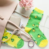 Friday Socks - Chaussettes Pour Femmes - Citron Lime - Lifestyle