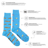 Friday Socks - Chaussettes Pour Hommes - Truite Et Mouche - Informations