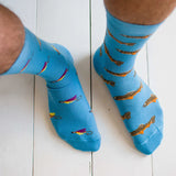 Friday Socks - Chaussettes Pour Hommes - Truite Et Mouche - Lifestyle 1