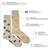 Friday Socks Chaussettes Depareillees Pour Homme Houblon Et Biere