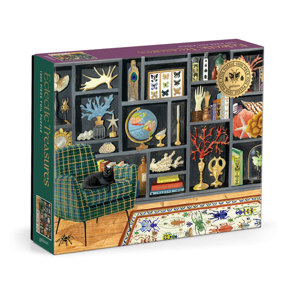 Galison Casse-Tete 1000 Morceaux Eclectic Treasures 1000 Piece Foil Puzzle
