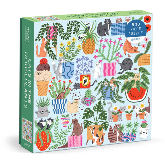 Galison Cats In Plants 500 Pieces