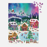 Galison - Joy LaForme - Casse-Tête Northern Lights Puzzle - En Progrès