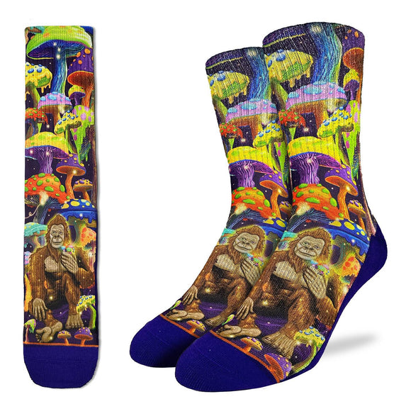 Good Luck Sock Chaussette Bigfoot Mushroom