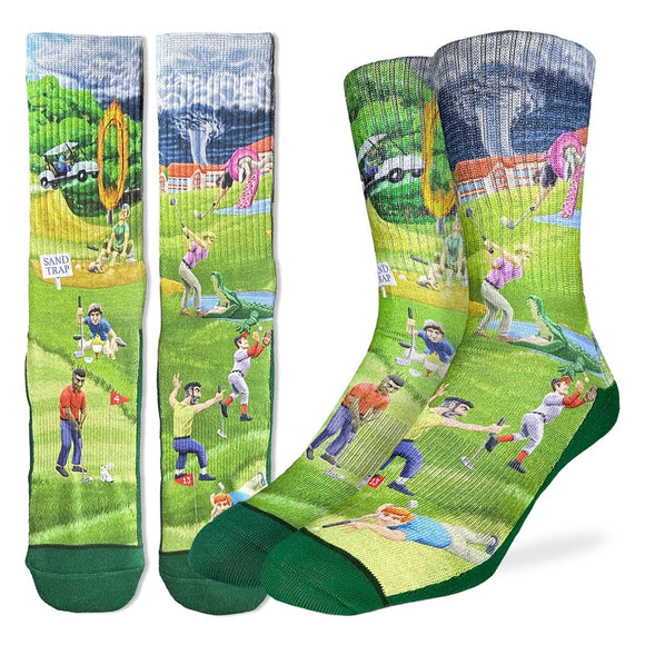 Good Luck Sock - Chaussettes Golf En Folie Pour Hommes