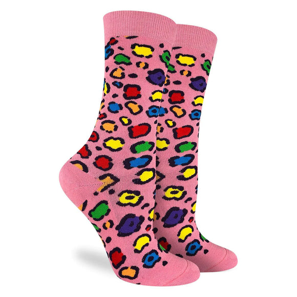 Good Luck Sock-Women Leopard Arc-En-Ciel Socks