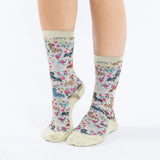 Good Luck Sock-Women_s Floral Dachshunds Lifestyle