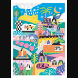 Holiyay Casse-tete 1000 Pieces Le Gros Chat Jaune Affiche