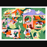 Holiyay Casse-tete 1000 Pieces La Grande Cabane Dans Les Arbres Affiche