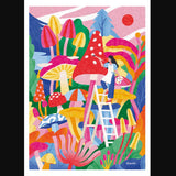Holiyay Casse-tete 500 Pieces Mycologie Fantaisiste Affiche