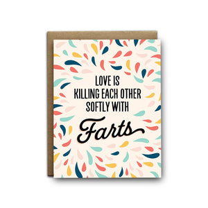 IKIWISICanada - Carte De Souhaits - Love Is Loving Each Other Softly With Farts