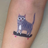 Idlewild Co.- Tatouage temporaire Skater Cat Lifestyle