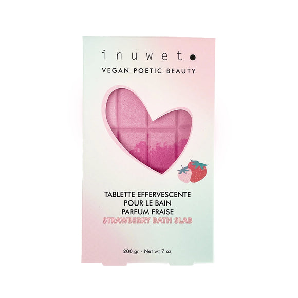 Inuwet - Tablette De Bain Effervescente - Fraise