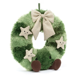 JellyCat-Amusable Couronne de Noel epinette nordique