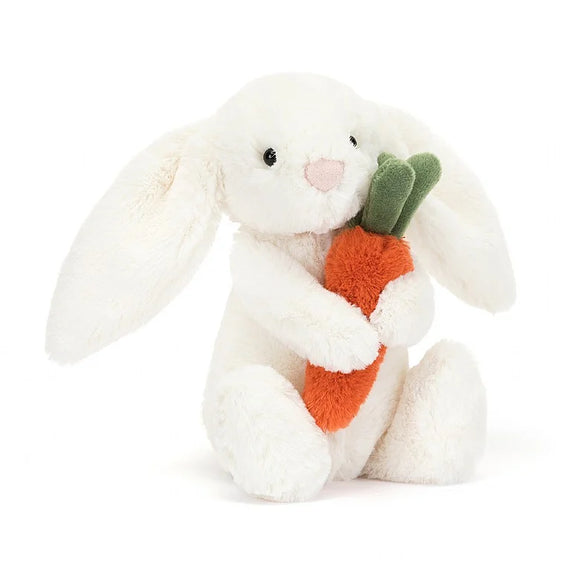 JellyCat-Bashful Bunny avec Carotte
