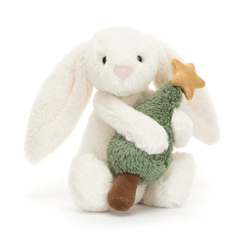 Peluche Bashful Bunny Avec Sapins de Noël - JellyCat