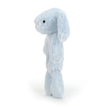 JellyCat - Hochet peluche lapin bleu - Profil