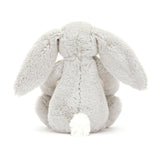 JellyCat Lapin Petite Éclosion Argenté Little Blossom Silver Bunny Bloom Verso