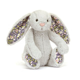 JellyCat Lapin Petite Éclosion Argenté Little Blossom Silver Bunny Bloom
