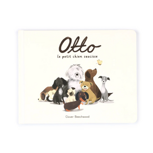 JellyCat-Livre Otto Le Chien Saucisse