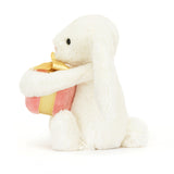 JellyCat-bashful Lapin Avec Cadeau Cote