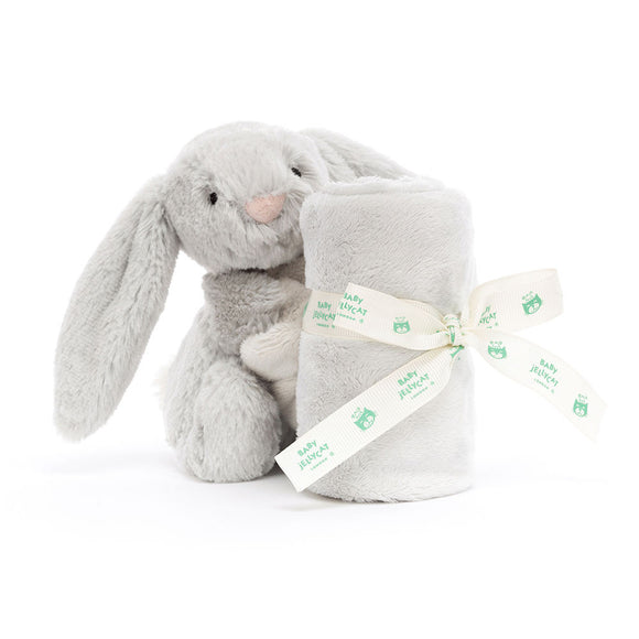 JellyCat Bashful Bunny Soother Toutou Doudou Argent