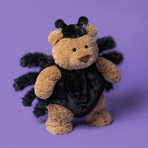 JellyCat Bartholomew Bear Spider Peluche Ours Bartholomew Costume Araignee Face