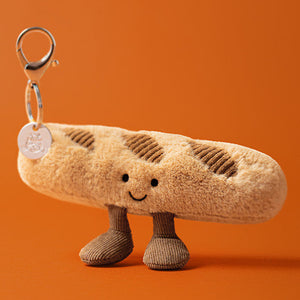 Jellycat - ABG4BC - Porte-Clés Bagette Amusable Amuseables Baguette Bag Charm