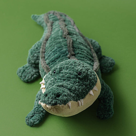 Jellycat - ALL2GAT - Alligator Allexi Alligator - Sur Fond Vert