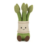 Peluche Jellycat Asperges Amuseables Asparagus De Face
